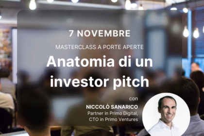 Il 7 novembre a BIGBO la decima masterclass a porte aperte del Green Tech Incubation System